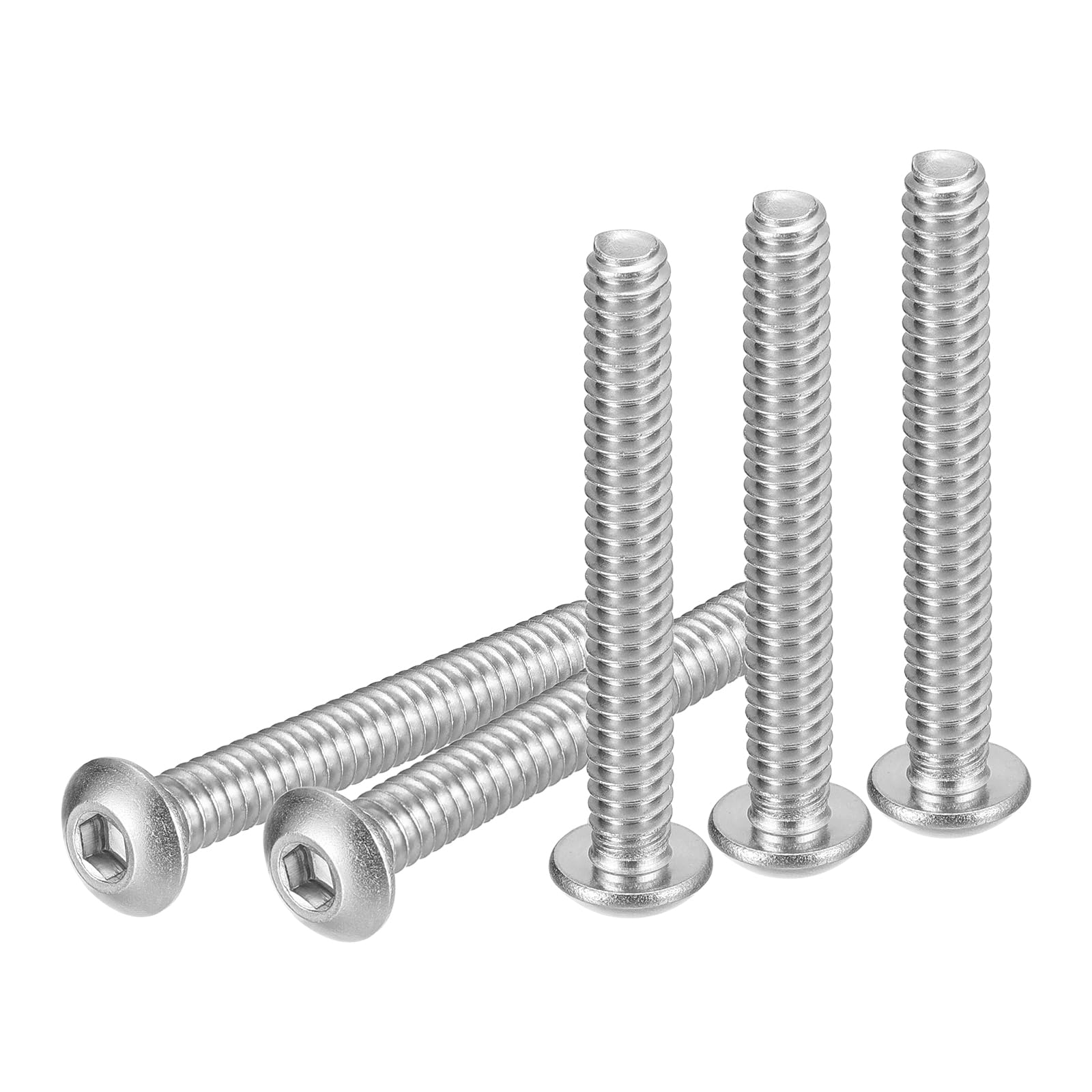 DTGN #10-24x1-1/4" Button Head Socket Cap Screws, 20Pack, Good for Machine, 304 Stainless Steel 18/8