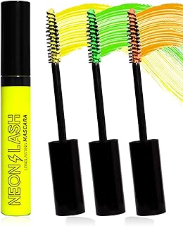 Máscara de pestañas de color con brillo UV, v...