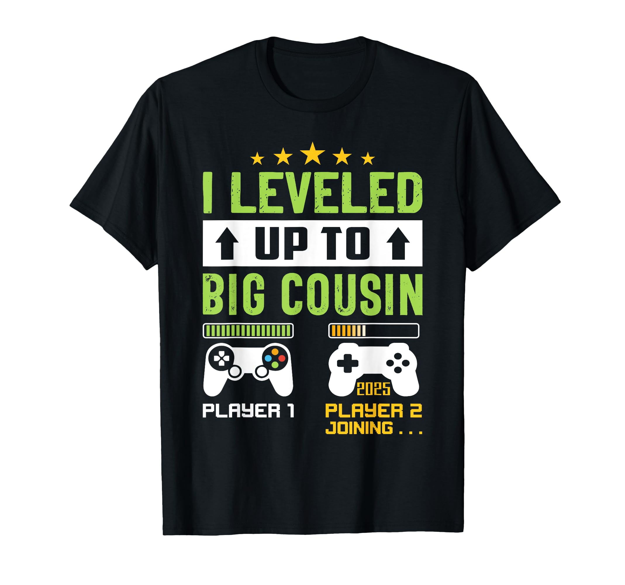 Leveling Up to Cousin 2025 I'm Going to Be A Big Cousin 2025 T-Shirt