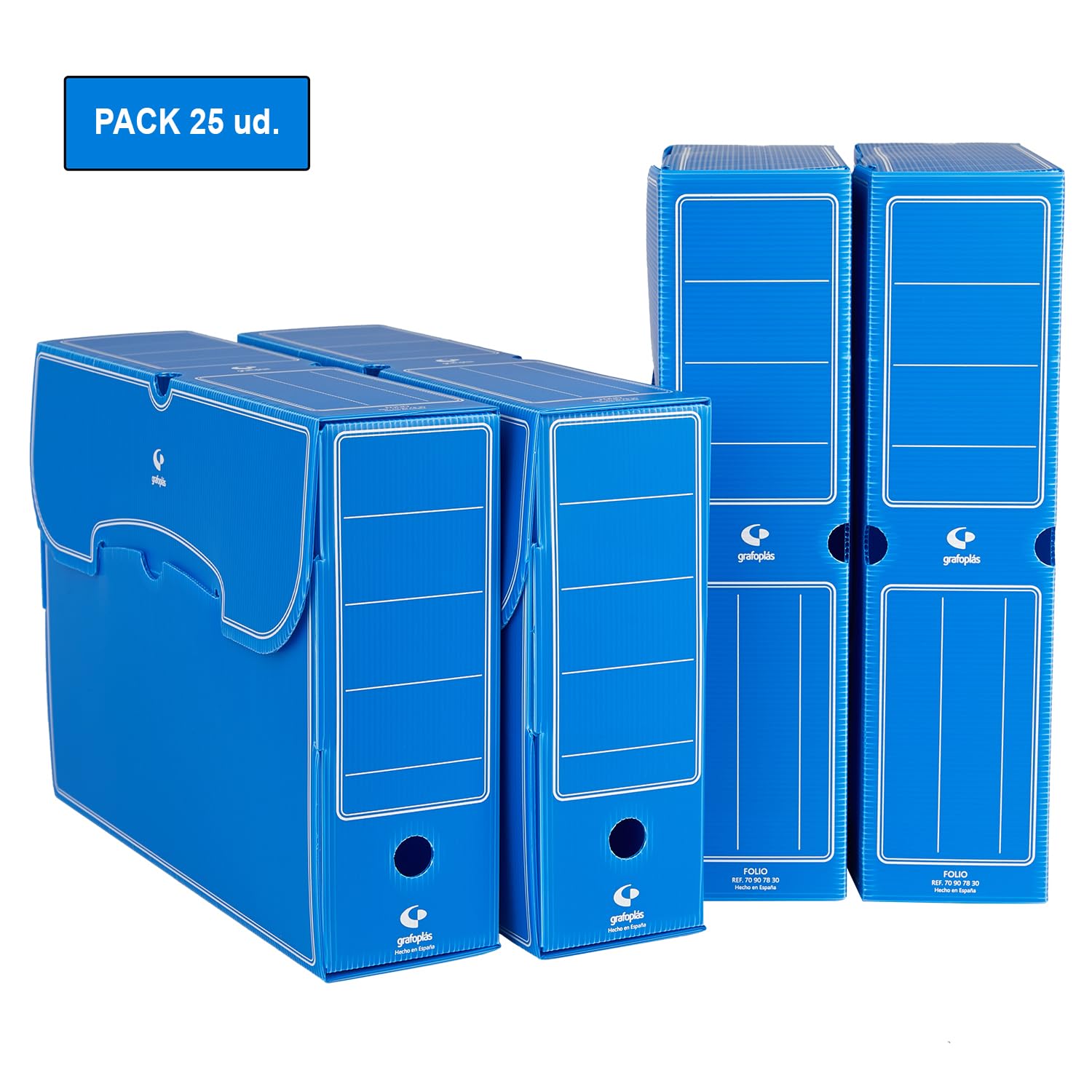 Grafoplas 521918 - Archivio definitivo, polietiline, blu