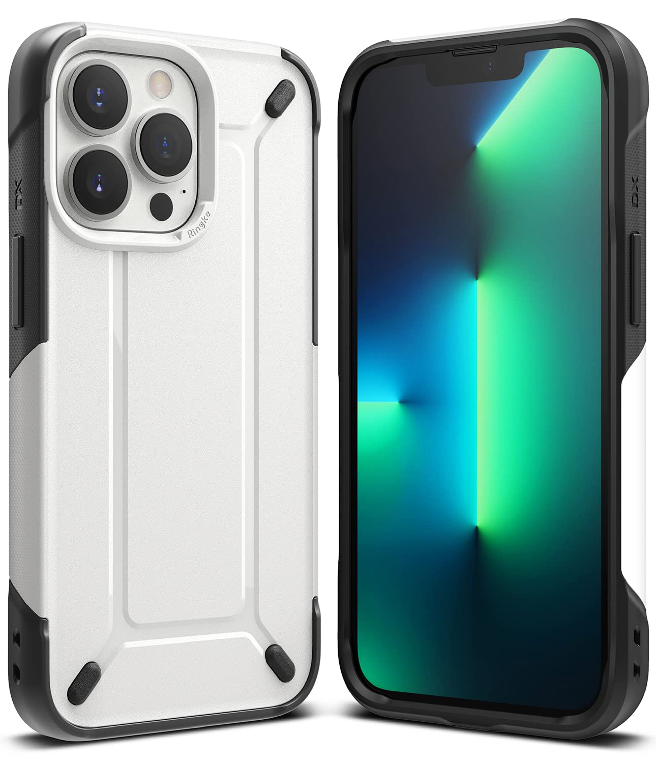 Ringke Bumper case DX Compatible with iPhone 13 Pro Case Back Cover Tough Dual-Layered Military Grade Drop Protection Heavy Duty Frame TPU - White (B09K813DKN) Amazon Price History, Amazon Price Tracker