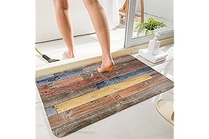 Wooden Bath Mats for Bathroom Floor - Rustic Farmhouse Home Decor