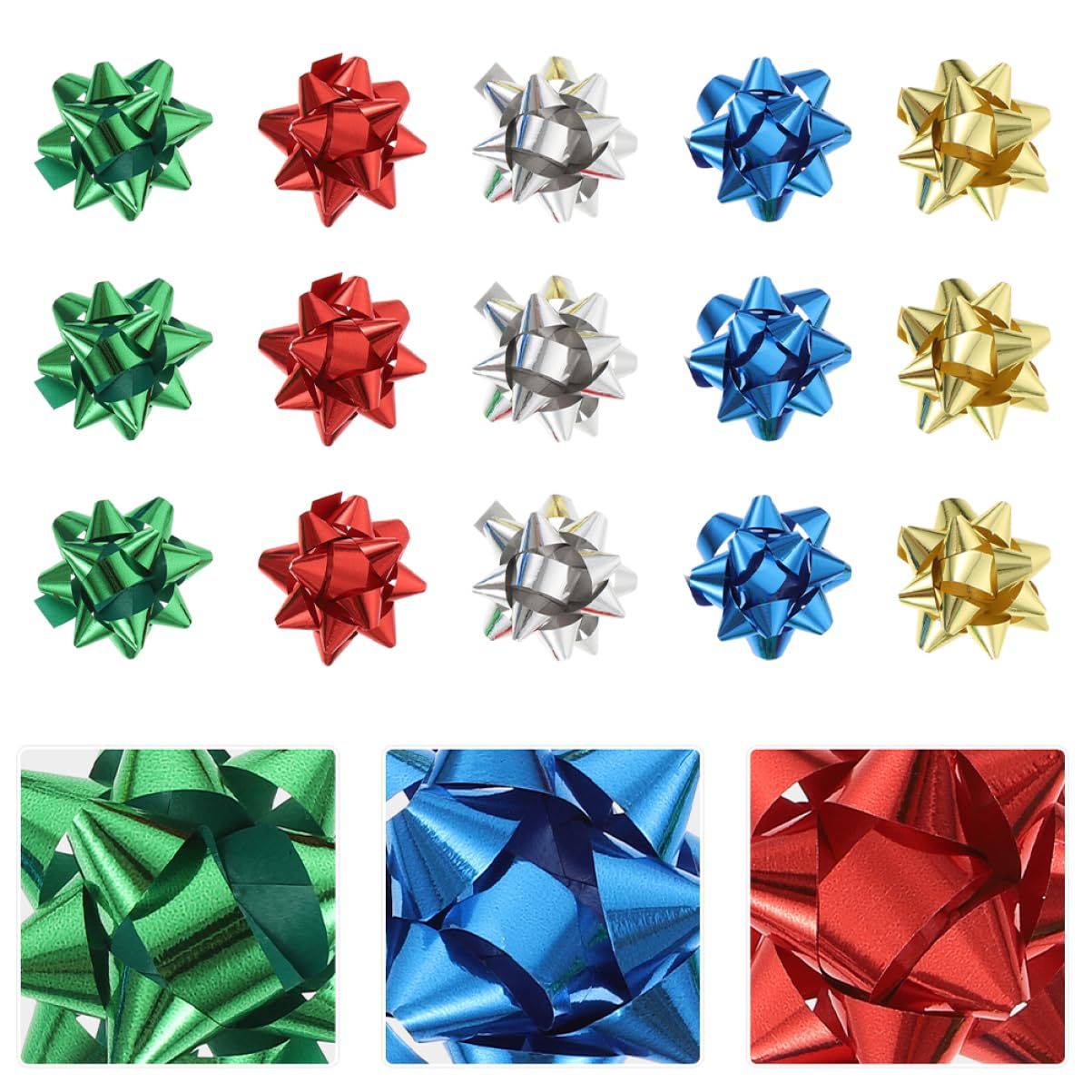 ABOOFAN 450piezas Bows De Decoración De Autoadhesivos para Navidad y San Valentín Embalaje y Decoración De
