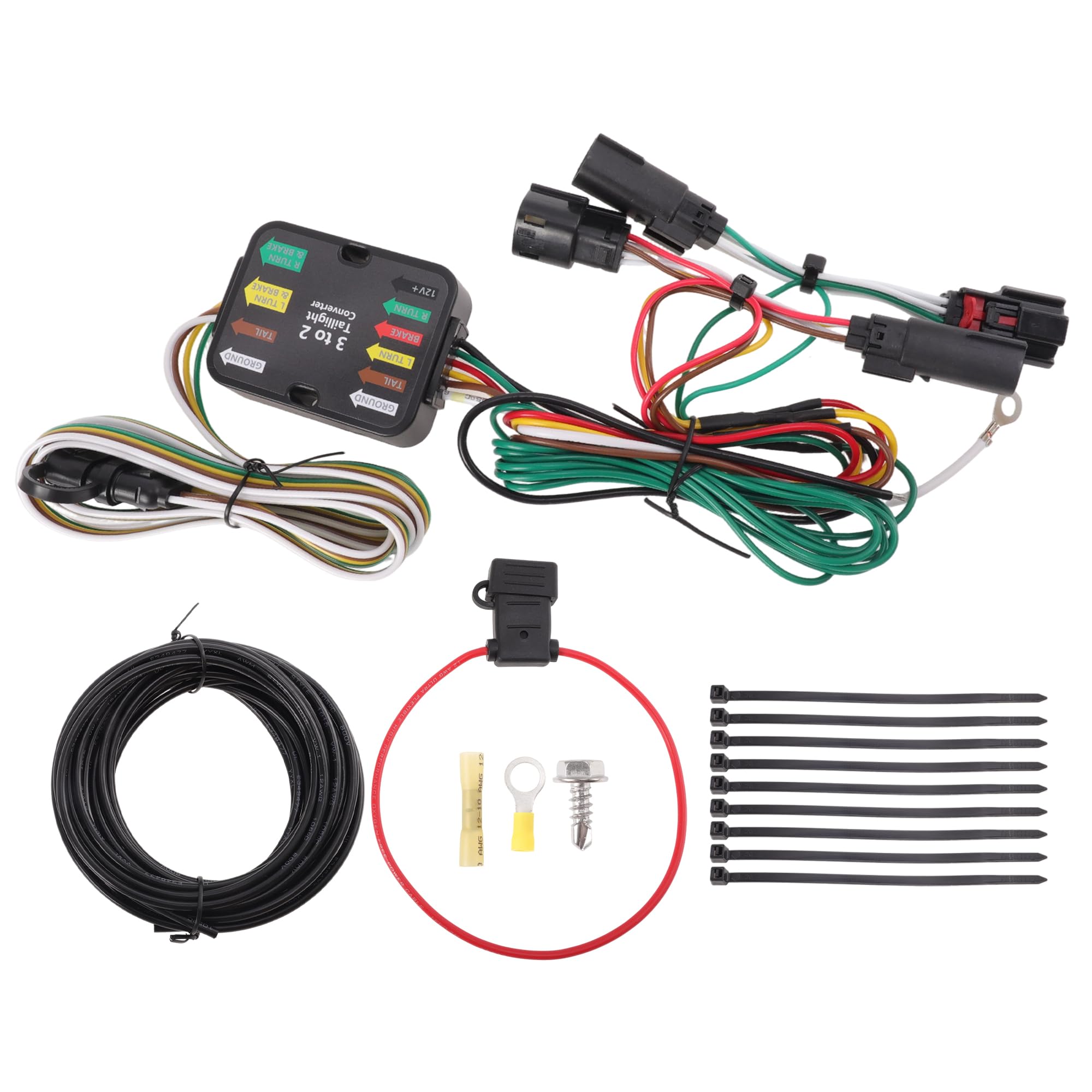 4 Pin Trailer Wiring Harness 56437 Towing Hitch Wiring for Jeep Grand Cherokee for Jeep Grand Cherokee l Connector Towing Harness Converter 1 Set