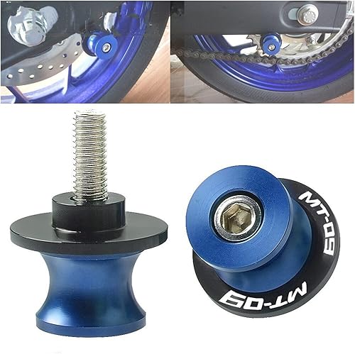 Miniatura 2 de Motorcycle CNC Aluminum M8 Swingarm Spools Slider Stands Screw for Yamaha MT-09 MT09 MT 09 Tracer 2015-2017 Anti-Fall Frame Sliders (Color  Bule)