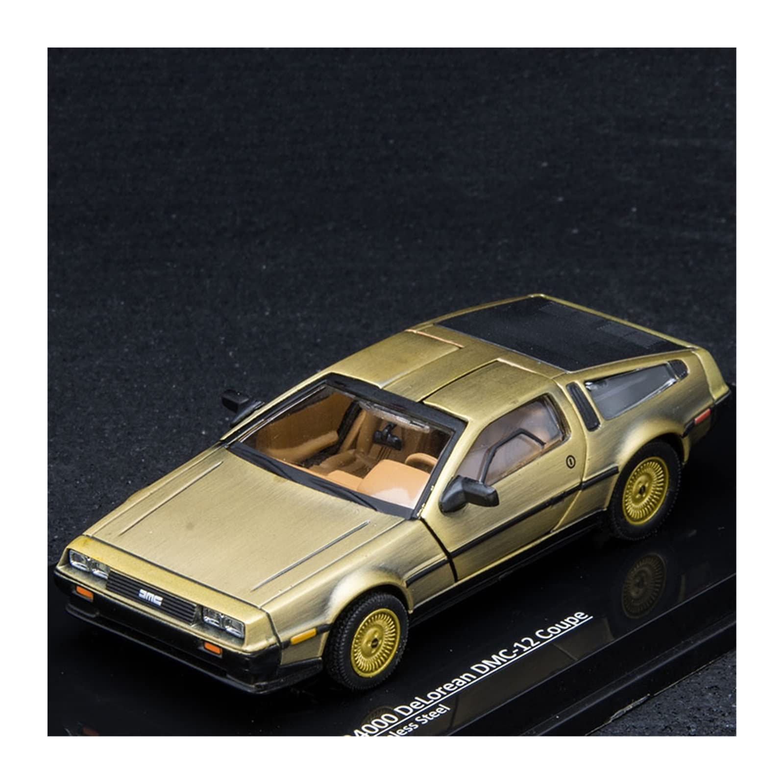 Amazon | ミニカー 金属合金車ダイカストモデルデロリアン DMC-12 模型