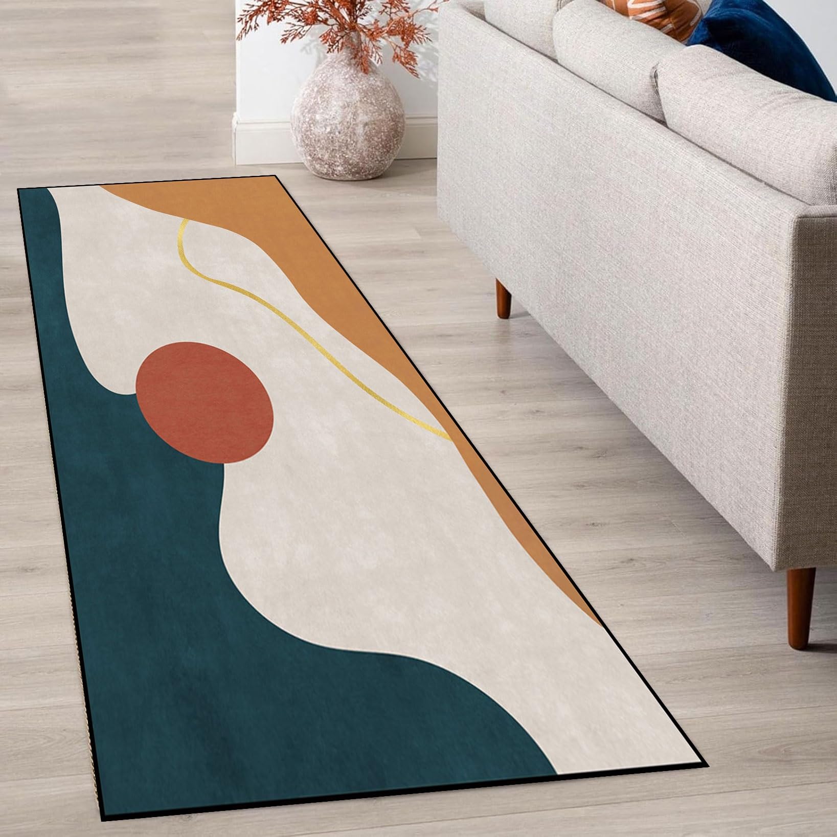 Tapis de cuisine 55x120 cm lavable et antiderapant style oriental