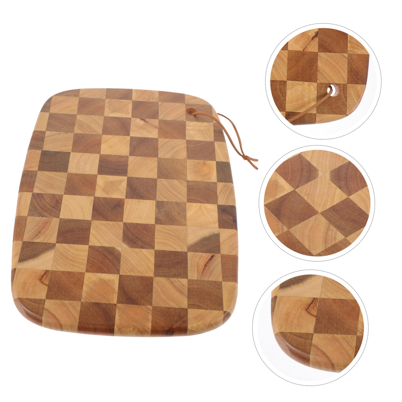COLLBATH Tabla de Cortar Cocina Madera Nogal Doble Cara Fácil de Usar para Preparar Comidas Cocina Profesional y Hogar