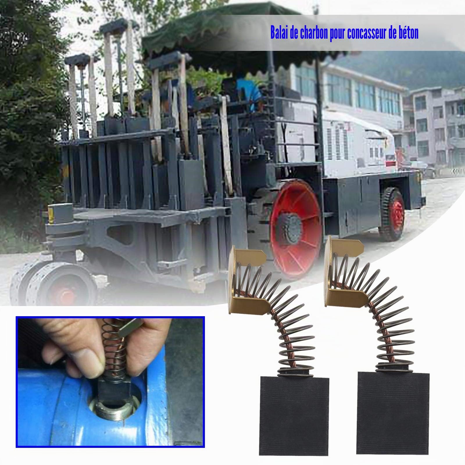 2 Paire Balais de Charbon avec Coupe-Circuit Automatique Compatible pour Disjoncteur Titan TTB280DRH