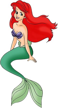 The Little Mermaid Ariel Wall Decal Kids Sticker Cartoon 4 X 5 Wall Decor Stickers Amazon Com