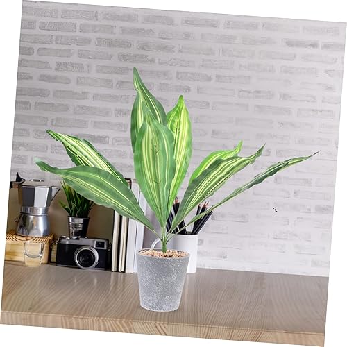 Miniatura 9 de Garneck 2pcs Artificial Tiger Piranha Interior Fake Plant Película Hoja