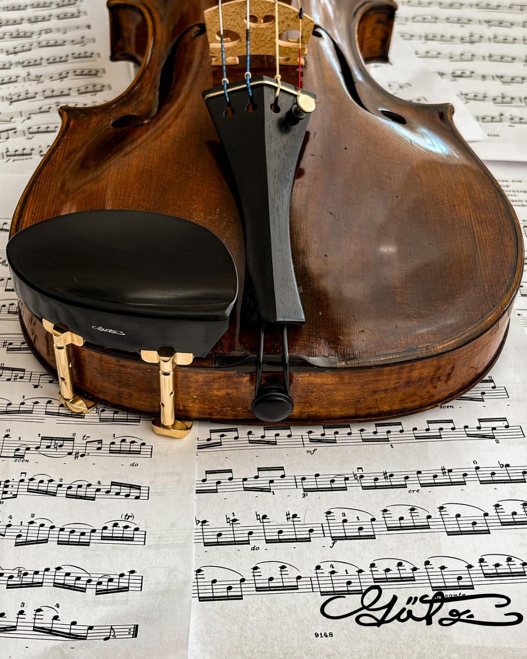 Conrad Götz, ZK-700G, YSA Mentonnière originale pour violon 4/4, ébène