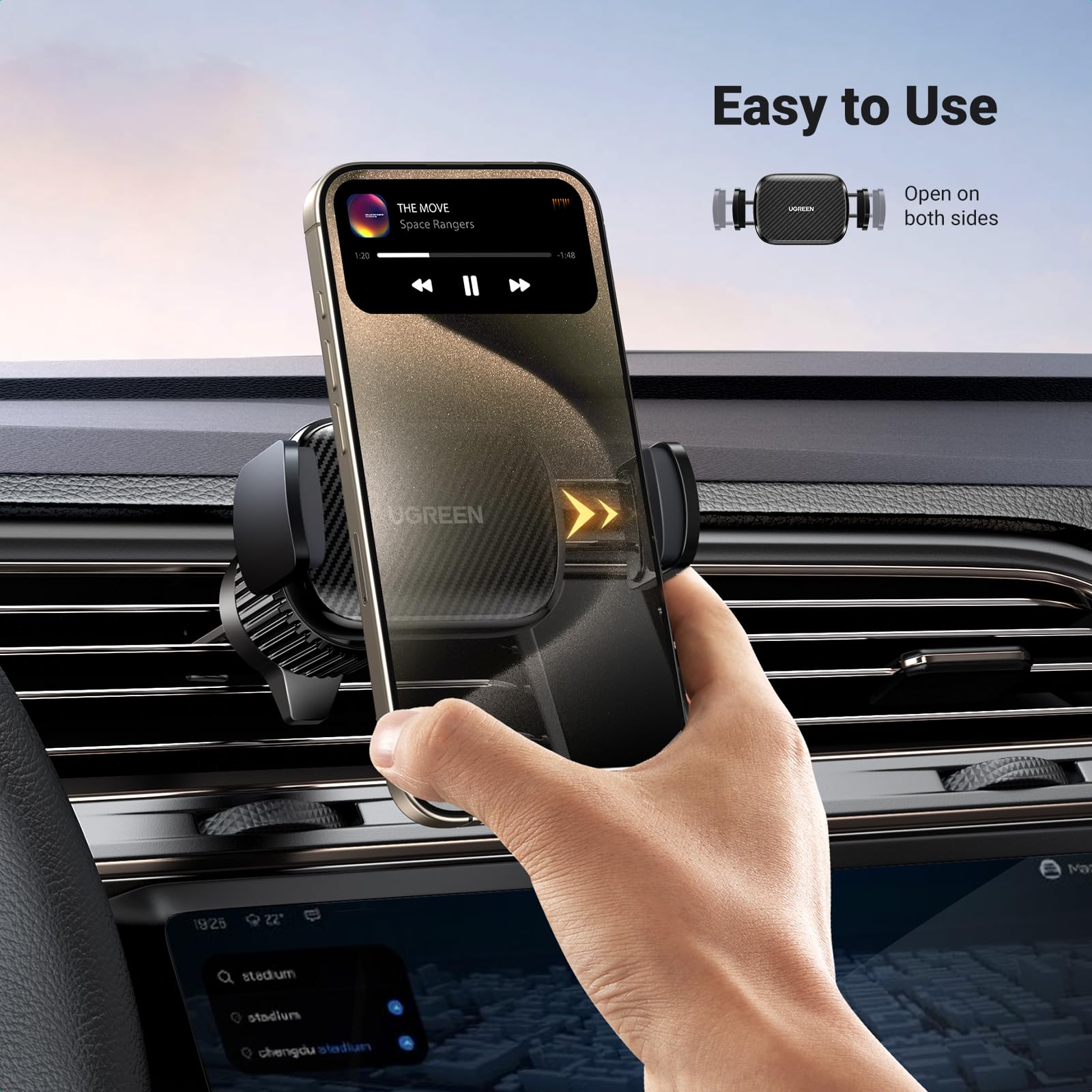 UGREEN Car Phone Holder Air Vent - Image 4
