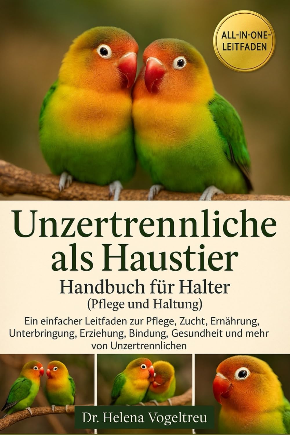 Unzertrennliche als Haustier – Handbuch für Halter (Pflege und Haltung): Ein einfacher Leitfaden zur Pflege, Zucht, Ernährung, Fütterung, ... Gesundheit und mehr von Unzertrennlichen