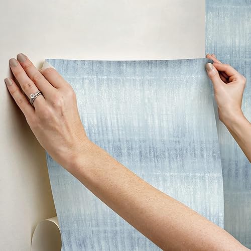 Miniatura 8 de WallPops! Papel pintado azul de Santuario para despegar y pegar