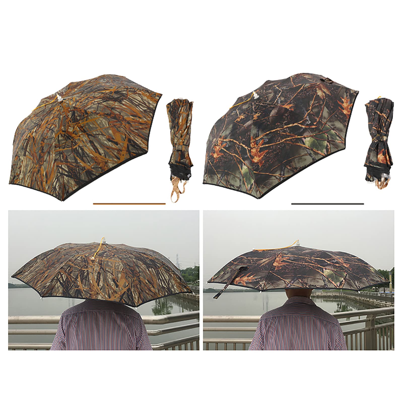 Grande cappello ombrello da pesca, pieghevole in vinile, parasole impermeabile, 120 cm, per pesca, escursionismo, spiaggia, campeggio e attività all'aperto.