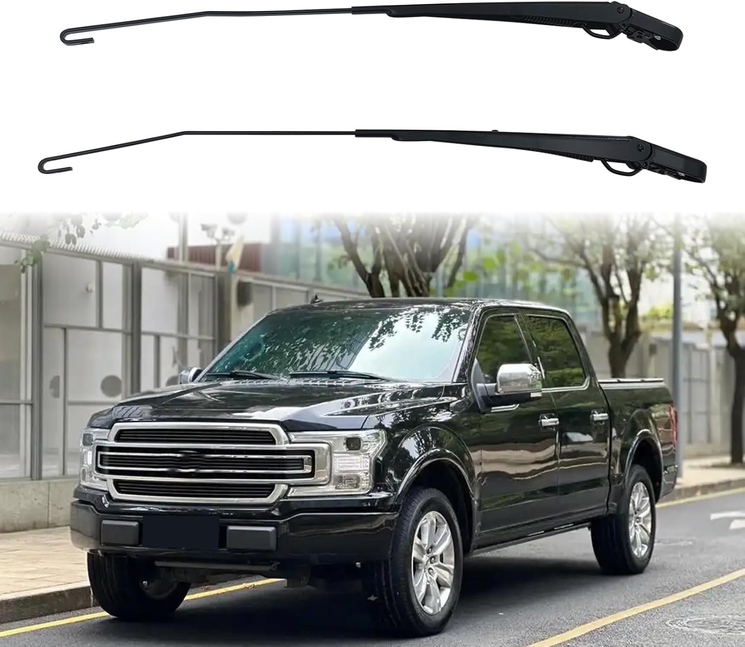 Windshield Wiper Arm Compatible with Ford F-150 2004-2014#Replace 9L3Z-17527-A 42937 9L3Z-17526-A 42992