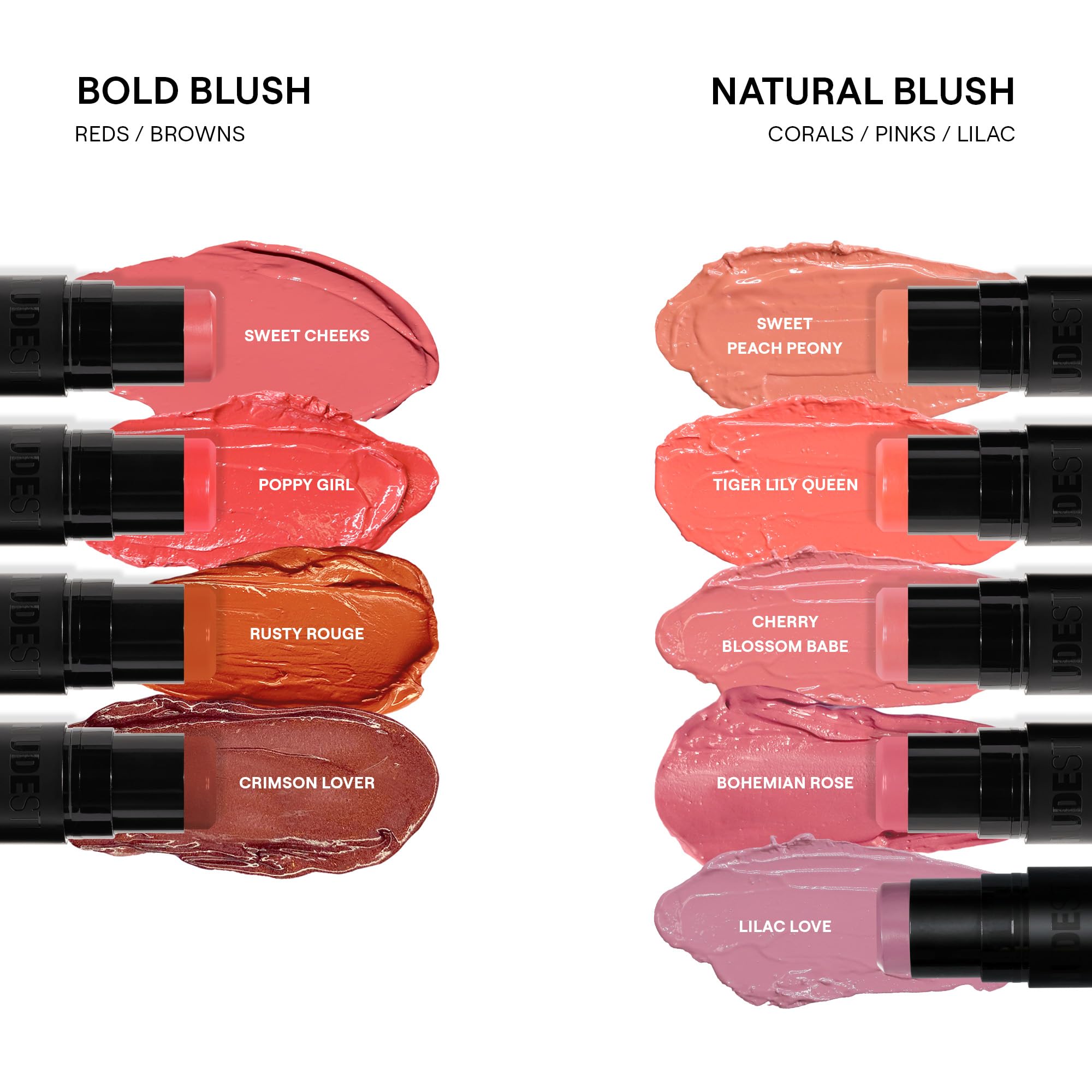 NUDESTIX Nudies Bloom Dewy Blush Stick Lilac Love – Dewy Blush Balm, Glassy Glow, Hydratisierend, Vegan – Für Wangen, Augen & Lippen 7g