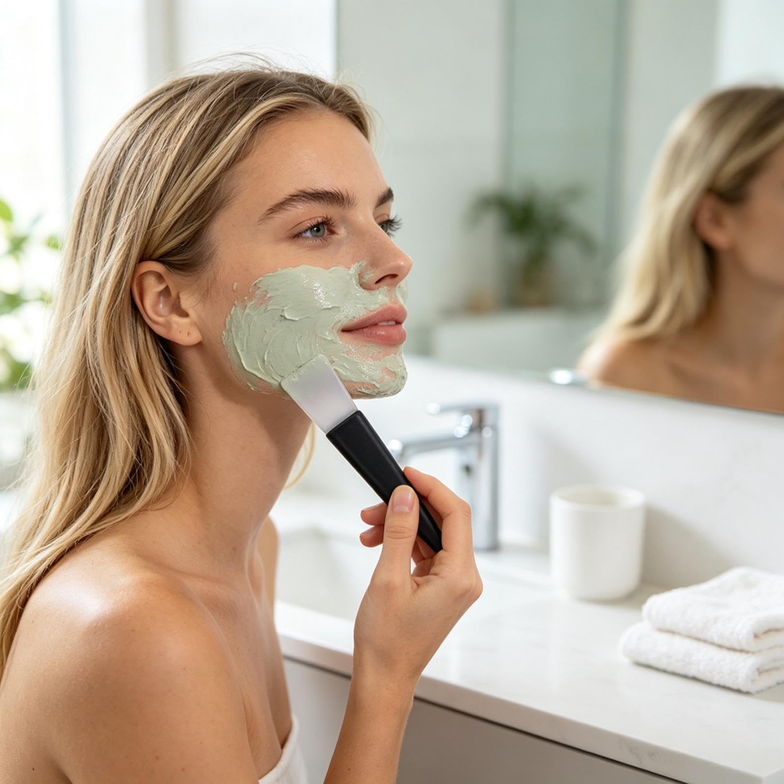 Applicatore riutilizzabile della lozione del fango del viso della spazzola