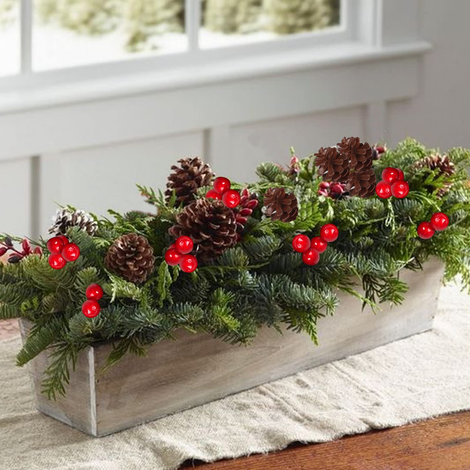 4 Branches De Pin Artificiel Pour Décorations De Noël - Vert, 35cm, Réalistes, Pour Couronnes Et Bouquets