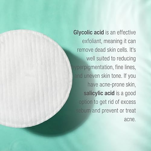 Miniatura 4 de Wilma Schumann Almohadillas astringentes purificadoras para rostro, almohadillas exfoliantes de la piel con ácido salicílico, paquete de 60