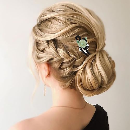 Miniatura 4 de Lurrose Palillos chinos para el cabello, palillos de madera japoneses para mujeres y niñas