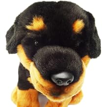 Rottweiler Plush Toy Dog Plushie Can Be Personalized & Customized With An Engraved Tag, Collar and Stunning Gift Wrap