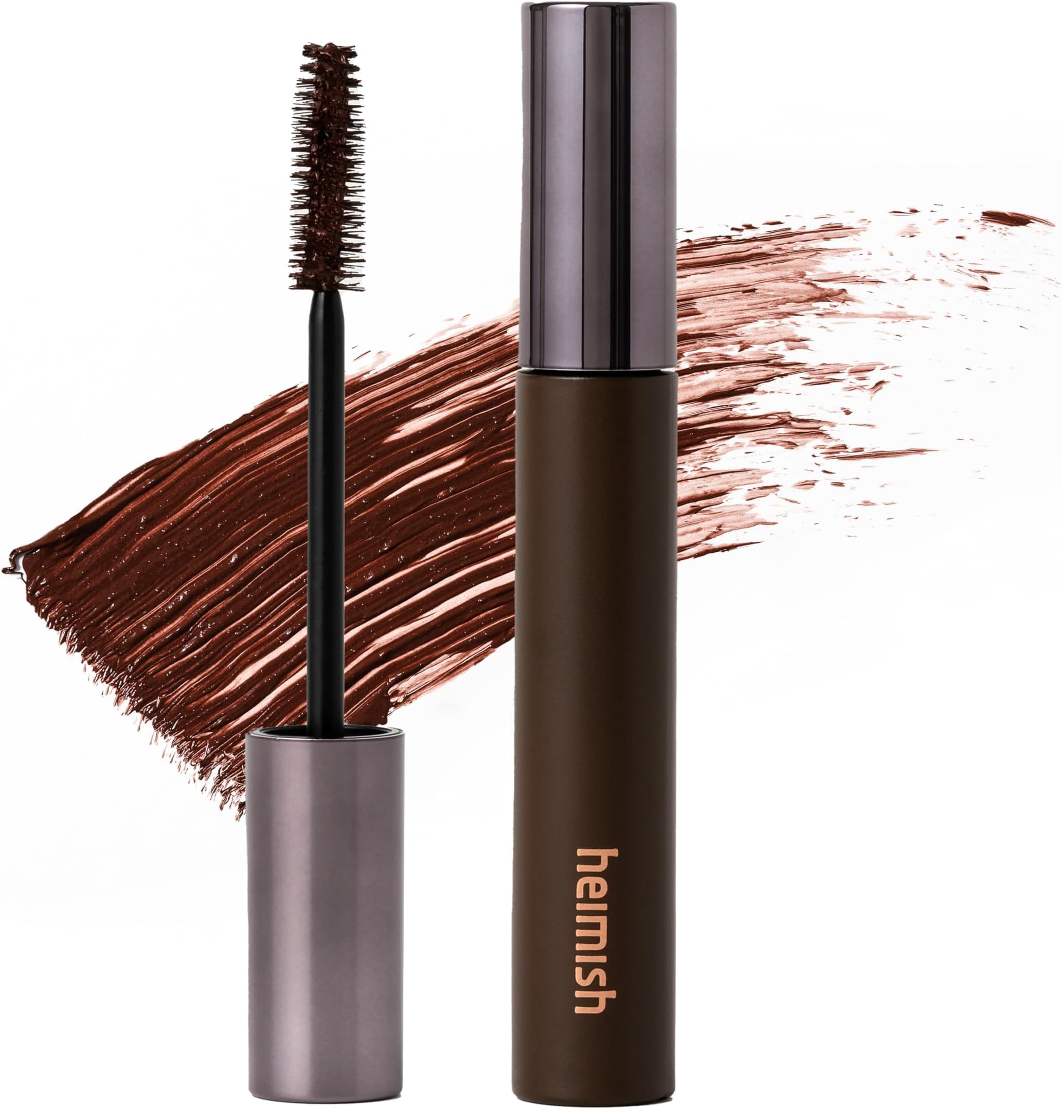 HEIMISH Dailism Smudge Stop Mascara, Volumizing & Lengthening, Long-lasting, Waterproof, Smudge-proof, Non-Clumping, Washable Cleansing Korean Mascara, 0.32oz/9g - Brown Volume