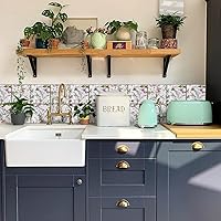 Vista 39 de Alwayspon Adhesivo de vinilo autoadhesivo para despegar y pegar, transferencias de azulejos de pared autoadhesivos pegatina decorativa