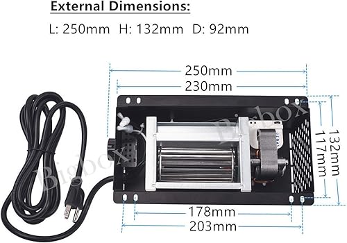 Miniatura 3 de Adviace Ventilador de estufa de leña de repuesto, S31105 para GHP Group, MonessenMajestic (MHSC Marcas), Majestic Dutchwest Windsor, CFM US Century