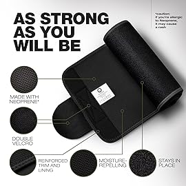 ActiveGear Waist Trimmer Belt for Stomach and Back Lumbar Support, Large: 9 x 46 - Army Green