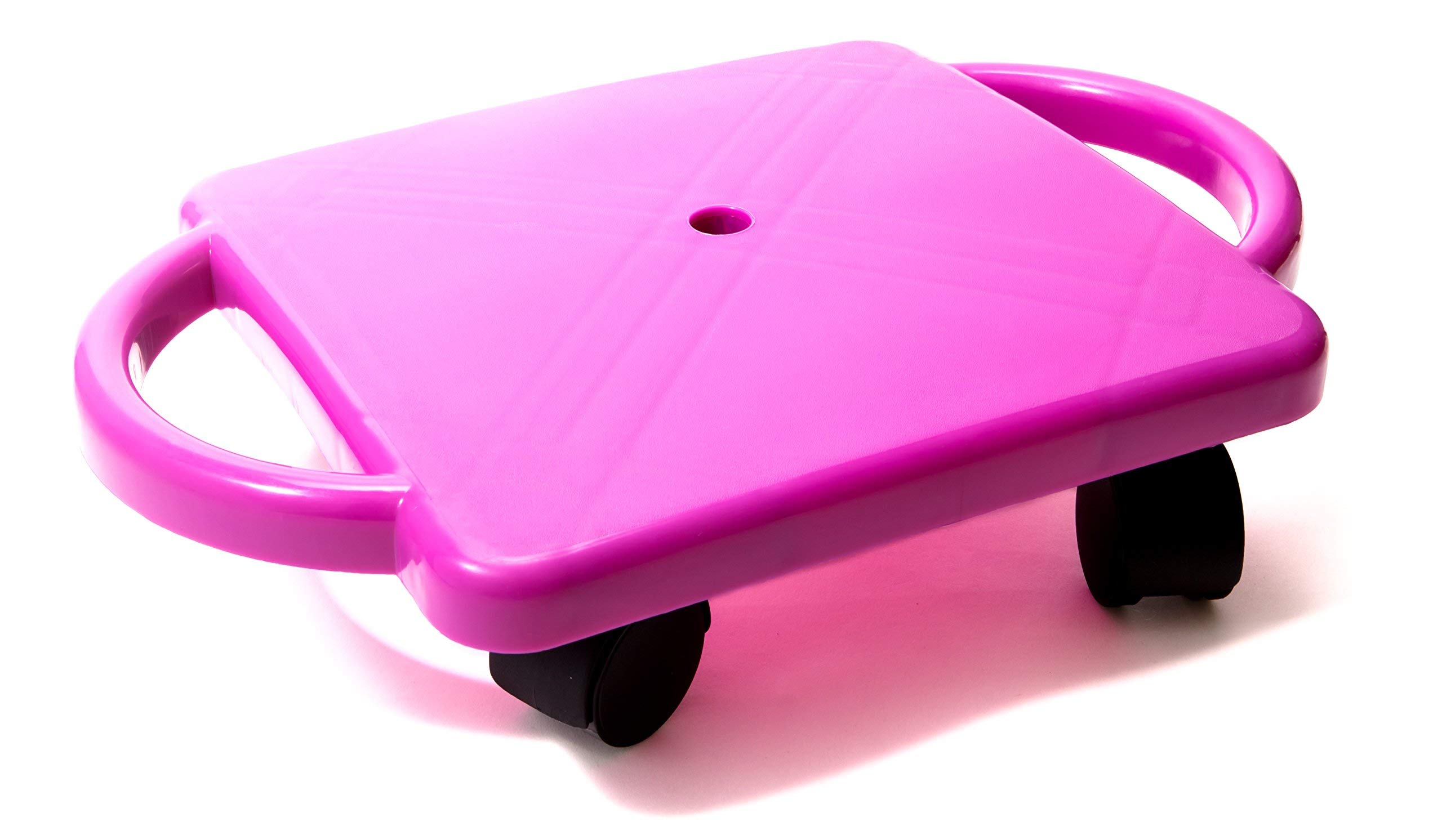 Educational Manual Plastic Scooter Board with Safety Handles | 16" x 11" inches| Perfect for Kids, Teens, Adults | PE, Gym Class, Daycare, Preschool Development, Games, Camps