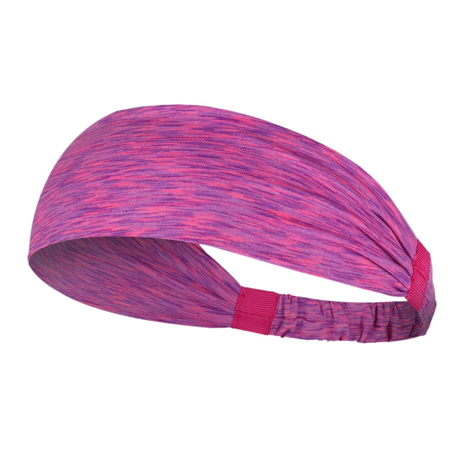loom tree Sports Headbands Anti Slip Elastic Sweatband For Soccer Exercise Working Out Rose Red | Womens Accessories | Hair Accessories-picture-24