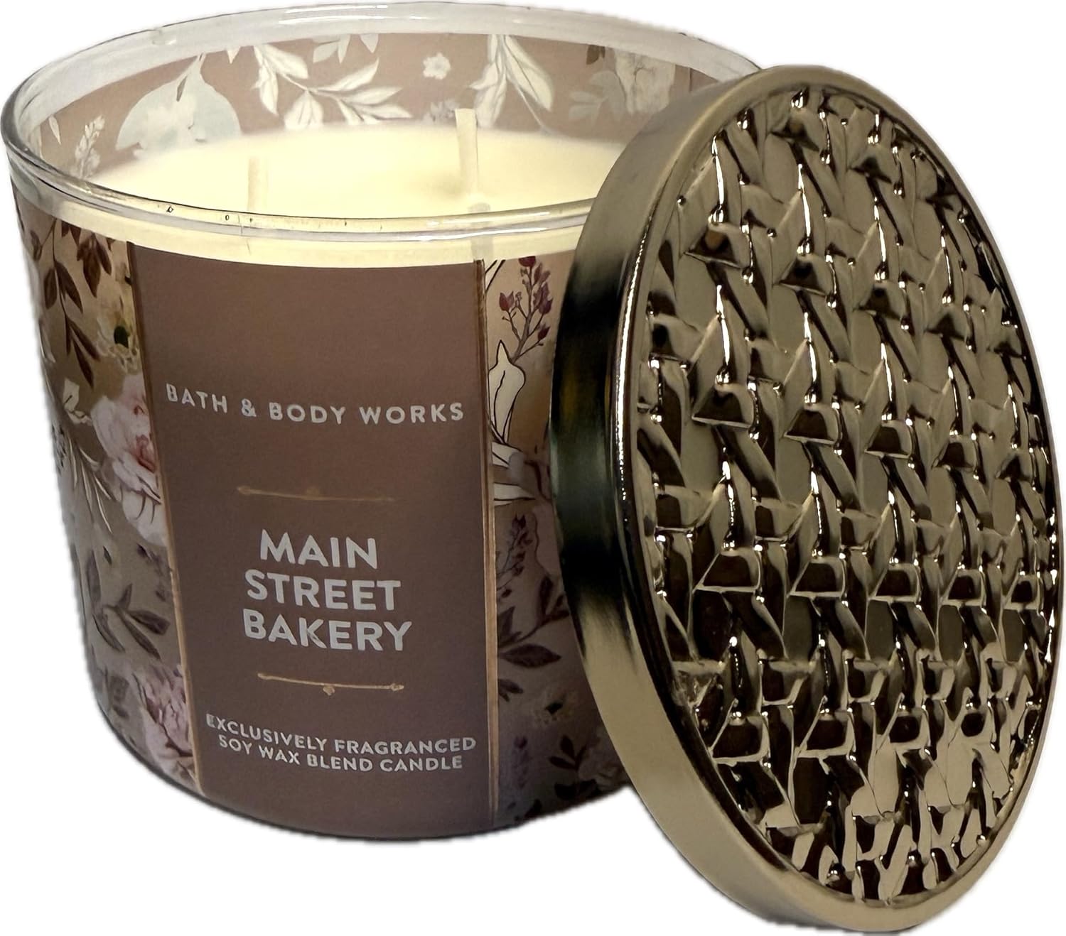 Bath & Body Works Main Street Bakery 3-Wick Candle with Decorative Metal Lid