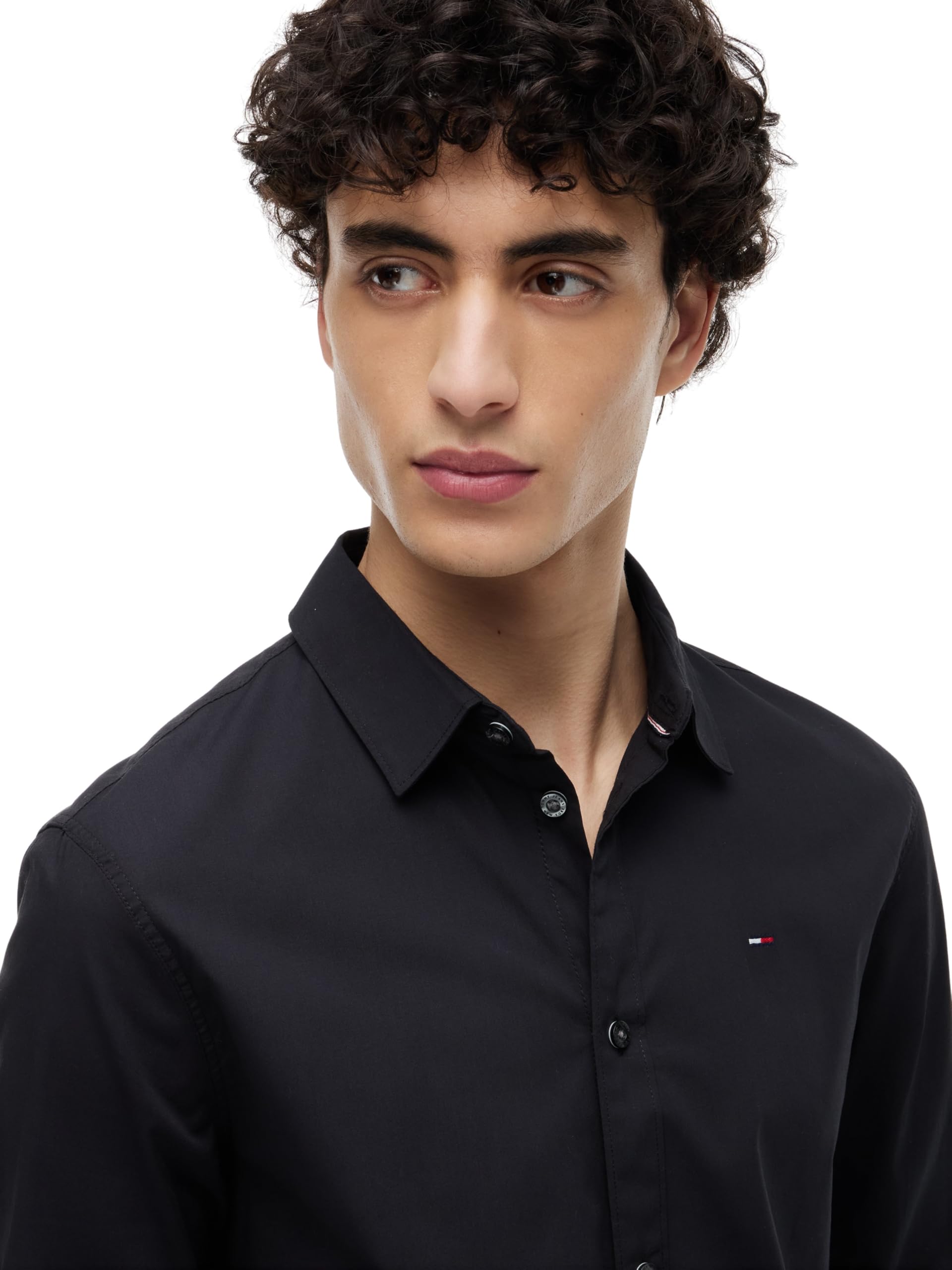 Tommy Jeans Original Stretch Koszula, Tommy Black 078, S