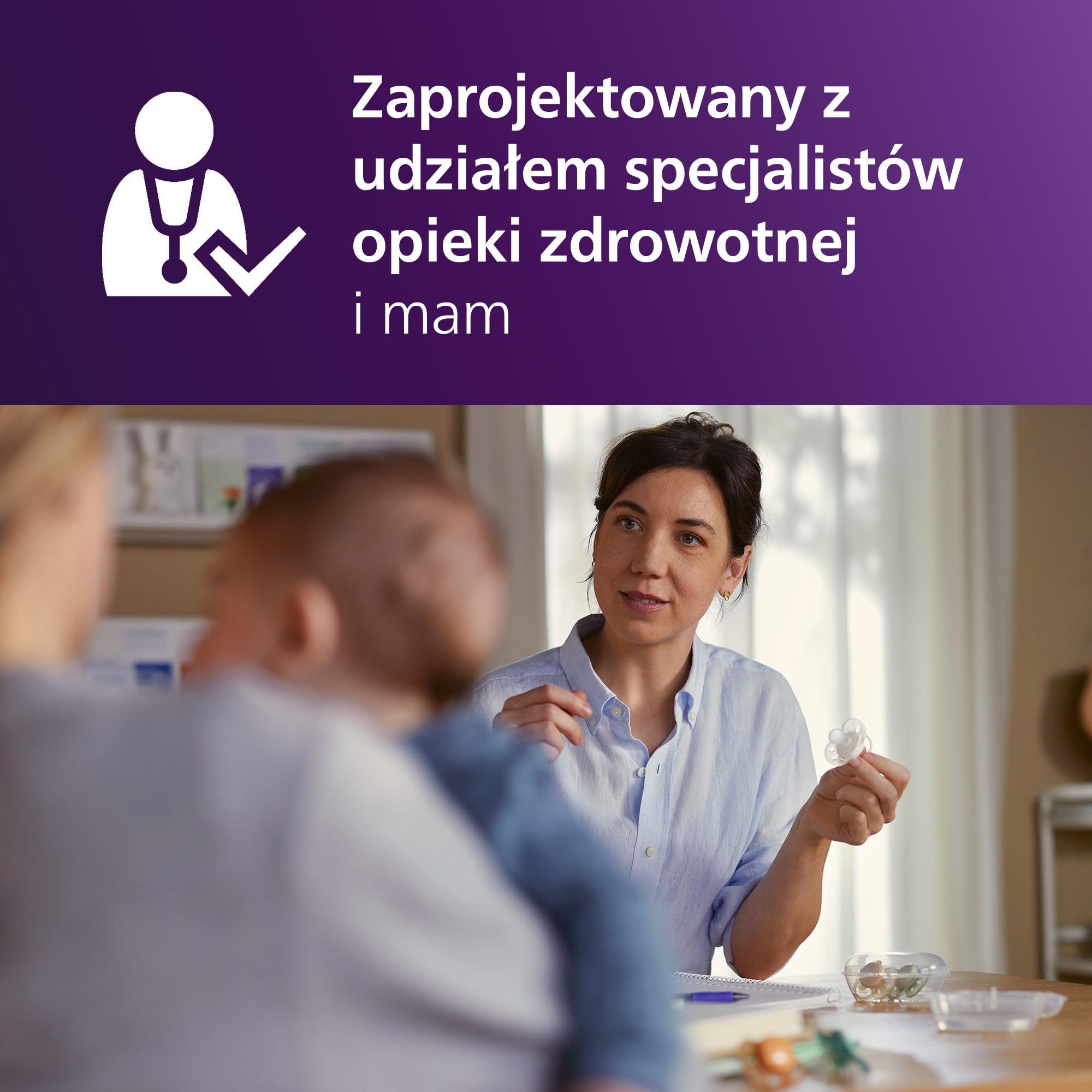 Philips Avent Ultra Soft Smoczki — ortodontyczny smoczek dla dzieci w wieku 6–18 miesięcy, elastyczna osłonka, symetryczna silikonowa końcówka, bez BPA, 2 etui do sterylizacji, 4 sztuki, SCF091/53