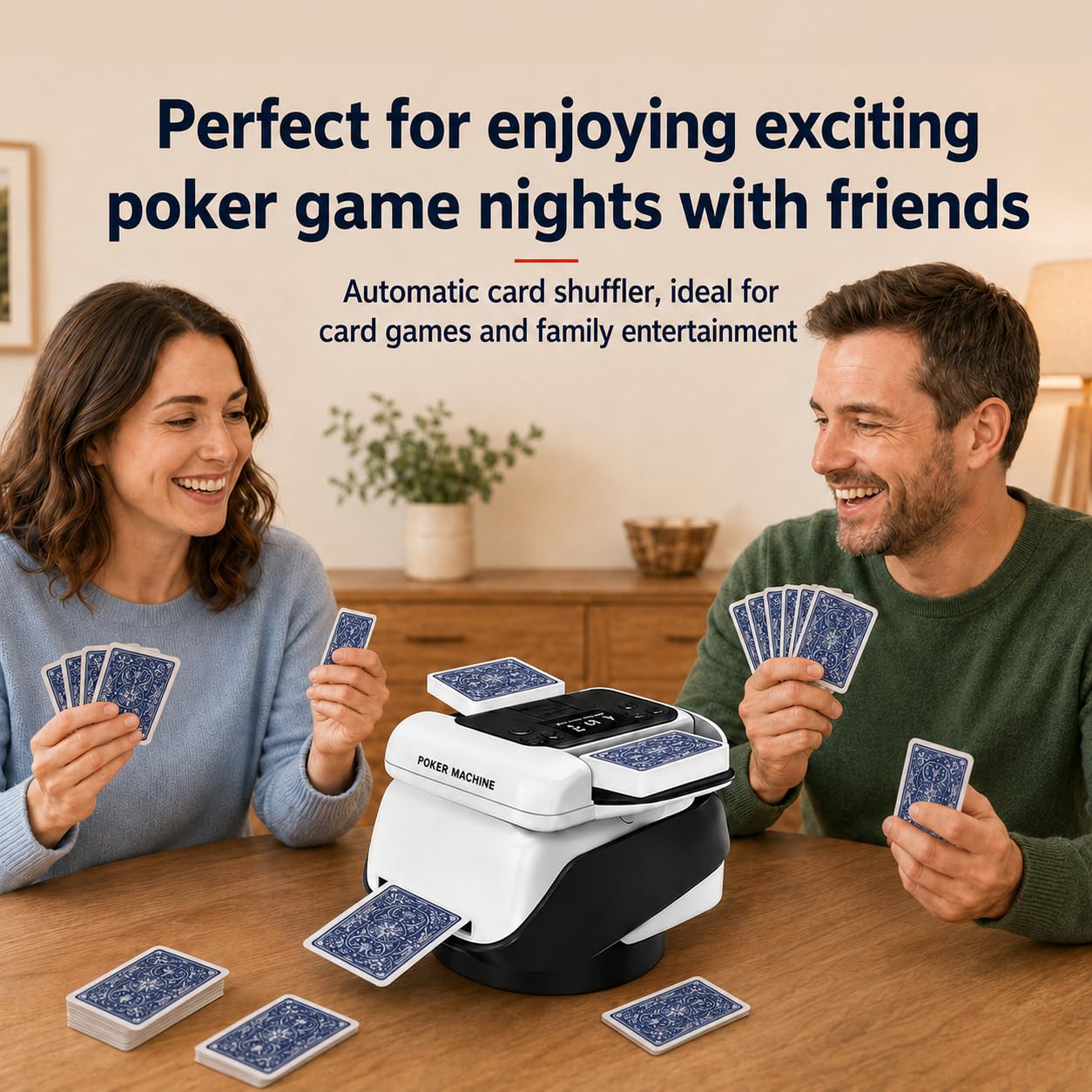 Miscelatore e distributore automatico di carte 2 in 1, rotazione a 360° per 1-2 mazzi, con 4 telecomandi, miscelatore elettrico per 2-12 giocatori, ricaricabile, silenzioso, ideale per il poker