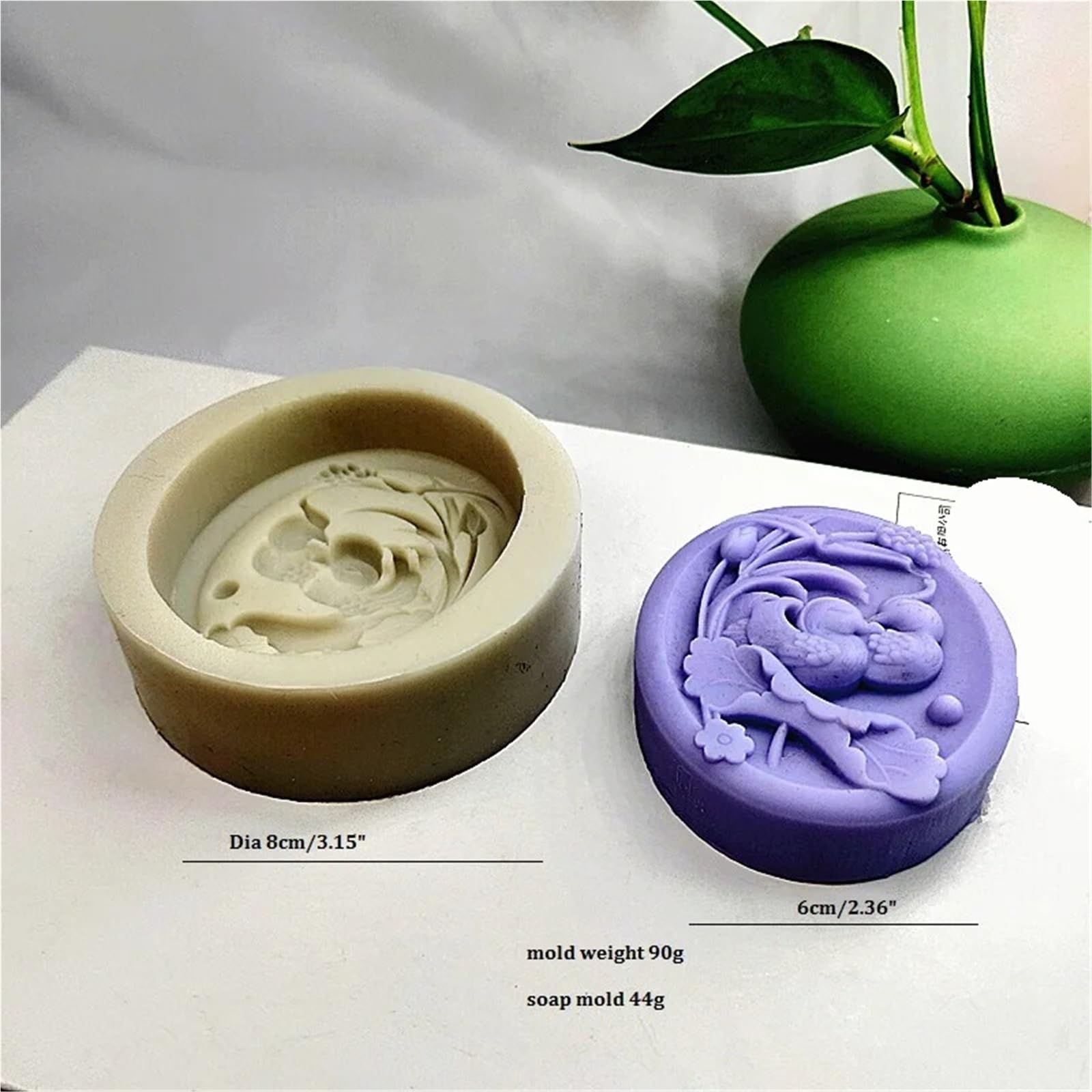 Moule à Savon Lot de 2 moules à Savon en Silicone for la Maison, Outils créatifs de Bricolage, moules de Fabrication de Savon Faits à la Main pour DIY