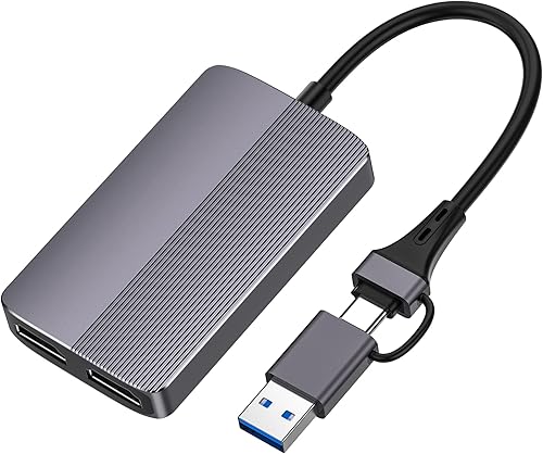 Splins Tarjeta de captura de video de audio 4K tarjeta de captura externa transmisión y grabación en 4K 60 con latencia ultra baja en PS5 PS4 Xbox