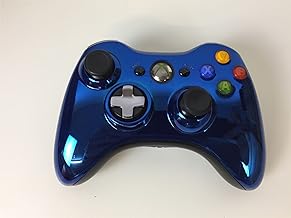 Microsoft - Mando Inalámbrico, Color Azul Cromado, Edición Limitada (Xbox 360)