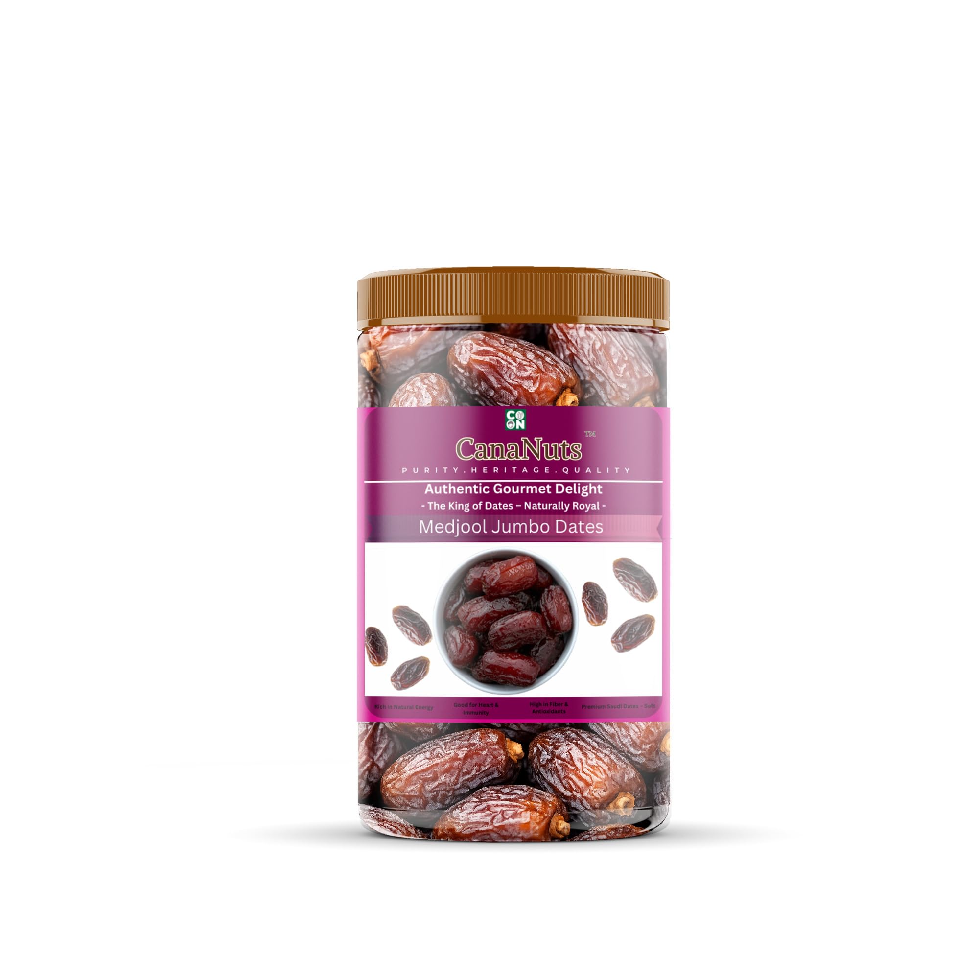 Premium Medjool Dates Jumbo | King Medjool Dates Pack | Organic Fresh & Natural Mejoul Dates | Medjoul Dates for Healthy Snacking & Gifting | 500gm