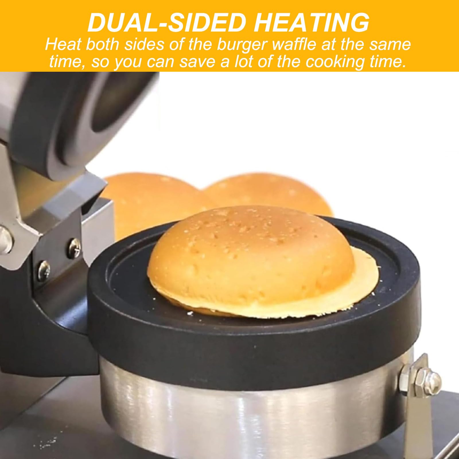 Pressa per Sandwich Riscaldante Bifacciale, Macchina per Hamburger con Ripieno di Gelato, Macchina Elettrica per Panini, per Uso Domestico O Commerciale,220V