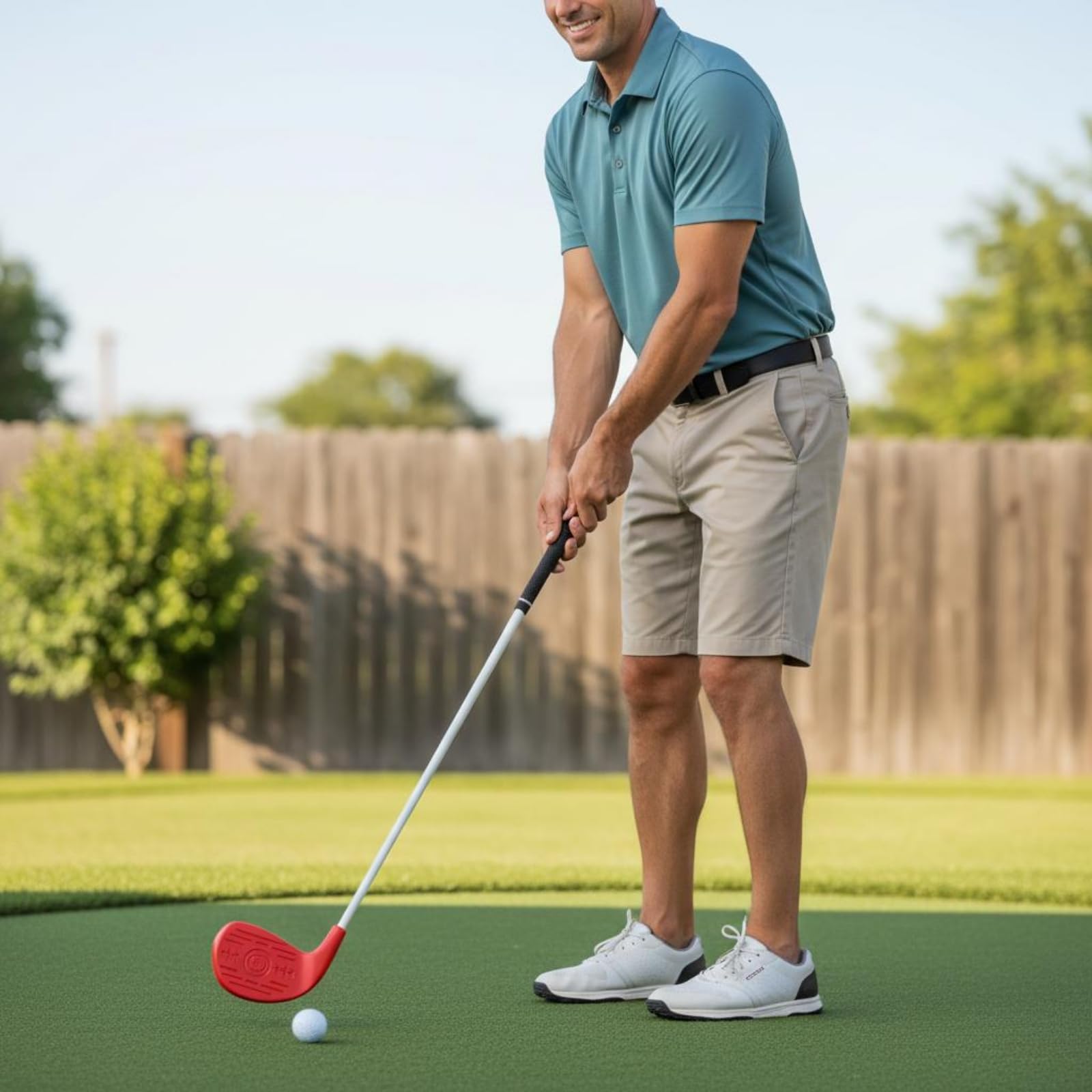 Palo de Golf Chip de Aproximación Wedge Hierro Putter con Control Preciso y Eje Largo para Empuñadura Antideslizante Adecuado para Principiantes Campo, Blue, Style to 5