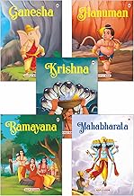 My First Mythology Tale (Illustrated) (Set of 5 Books) - Mahabharata, Krishna, Hanuman, Ganesha, Ramayana - Story Book for Kids