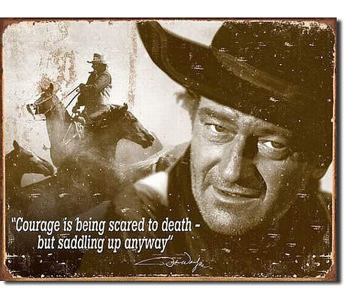 Desperate Enterprises John Wayne Courage Collectible Metal S