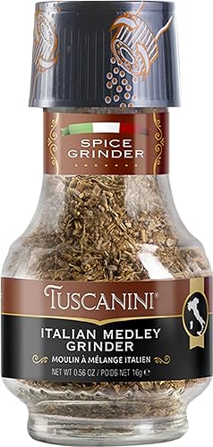 Tuscanini Molinillo de especias italiano de primera calidad, 56 onzas Condimento italiano recién molido Producto de Italia