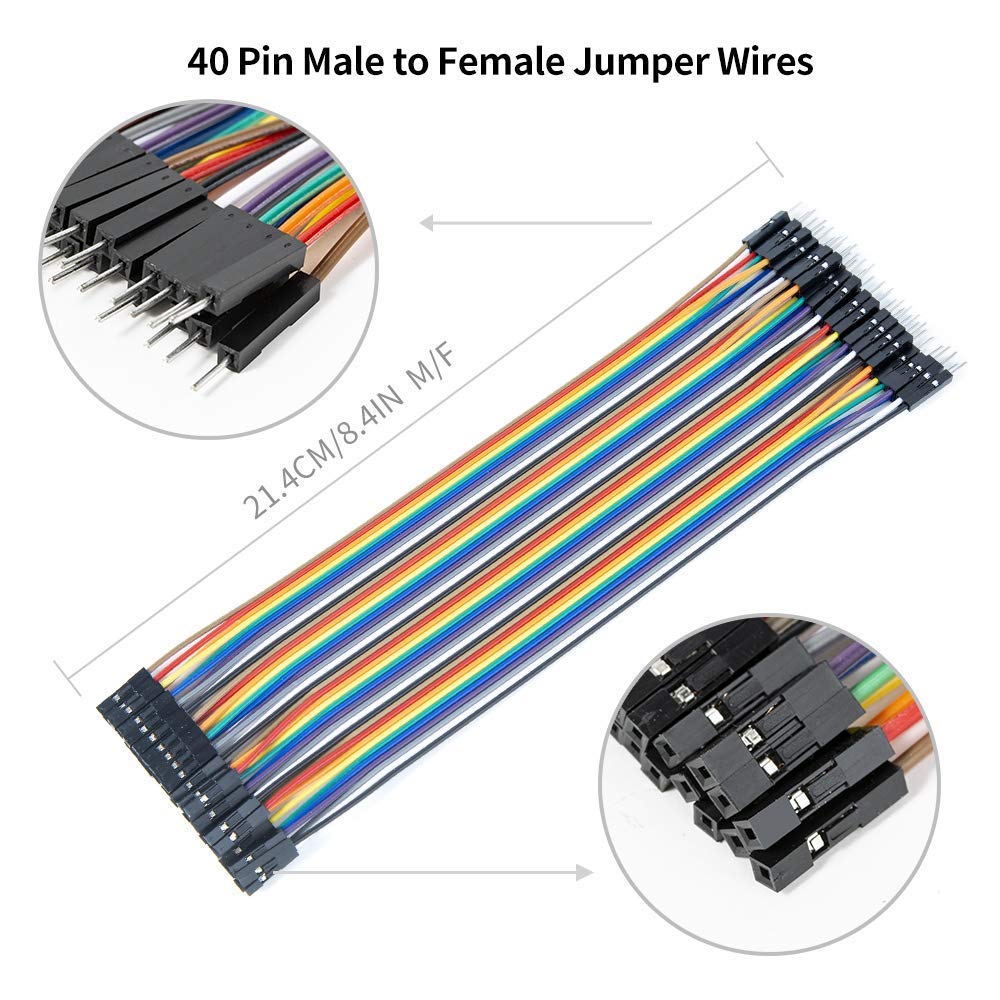 Mehai Jumper Wires Male to Female 40Pin Dupont Breadboard Jumper Wire