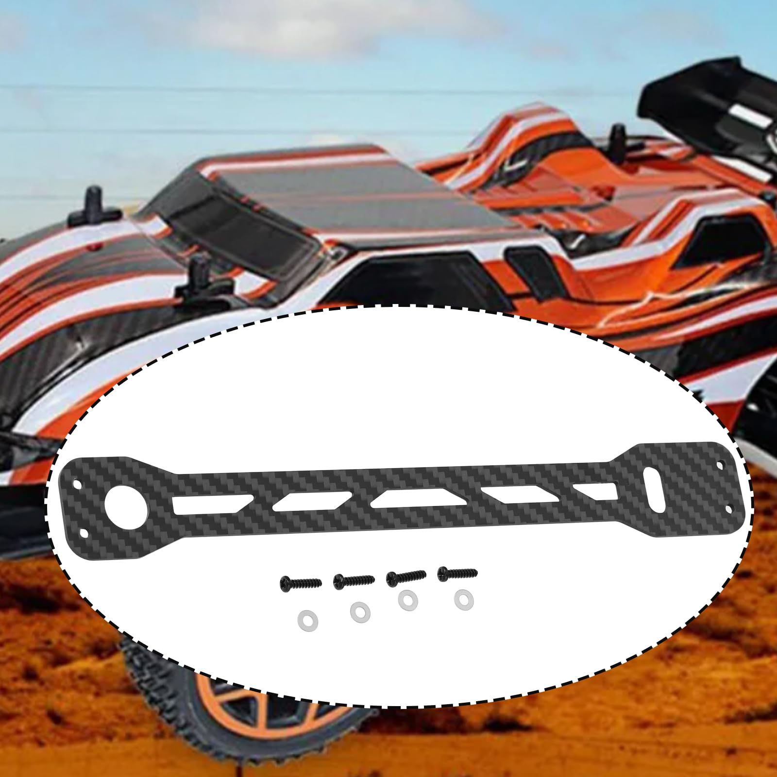 OTOTEC Carbon Fibre Top Deck Compatible with TA-MIYA TT02 and TT02D - Image 4
