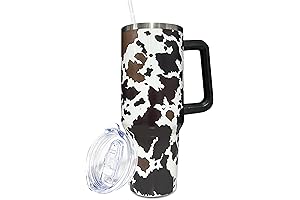 40 oz Cow Print Tumbler: Milk Your Hydration Cravings