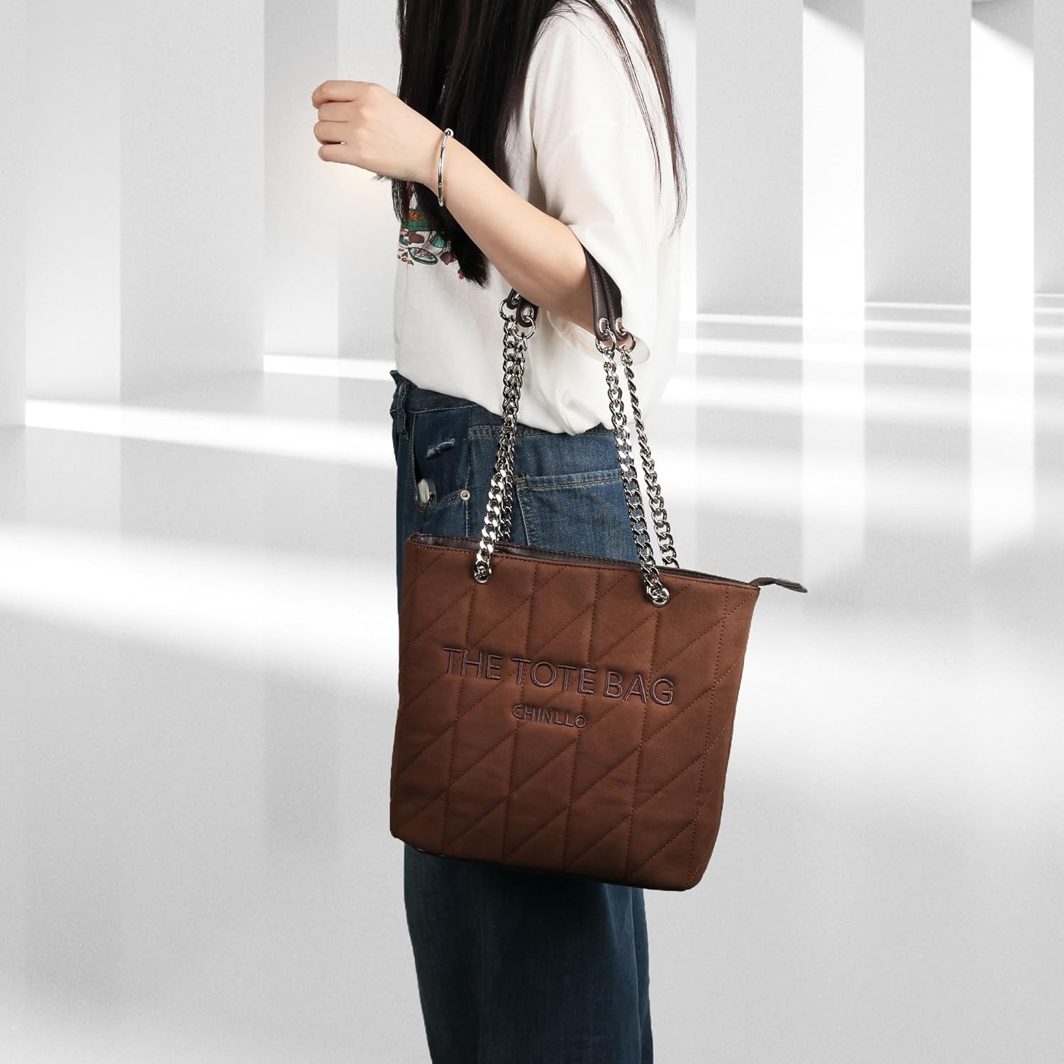 Tote Bag for Women, Medium Top Handle Handbags Purse - Image 2